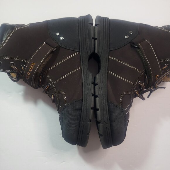 US Polo ASSN Connor Men's Brown Boots Size 4 - Picture 8 of 13